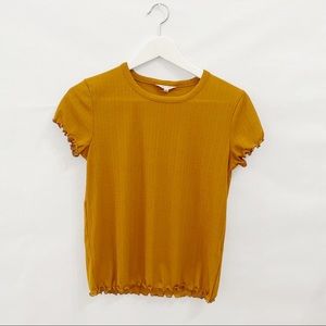 Madewell Mustard/Yellow Cute Top